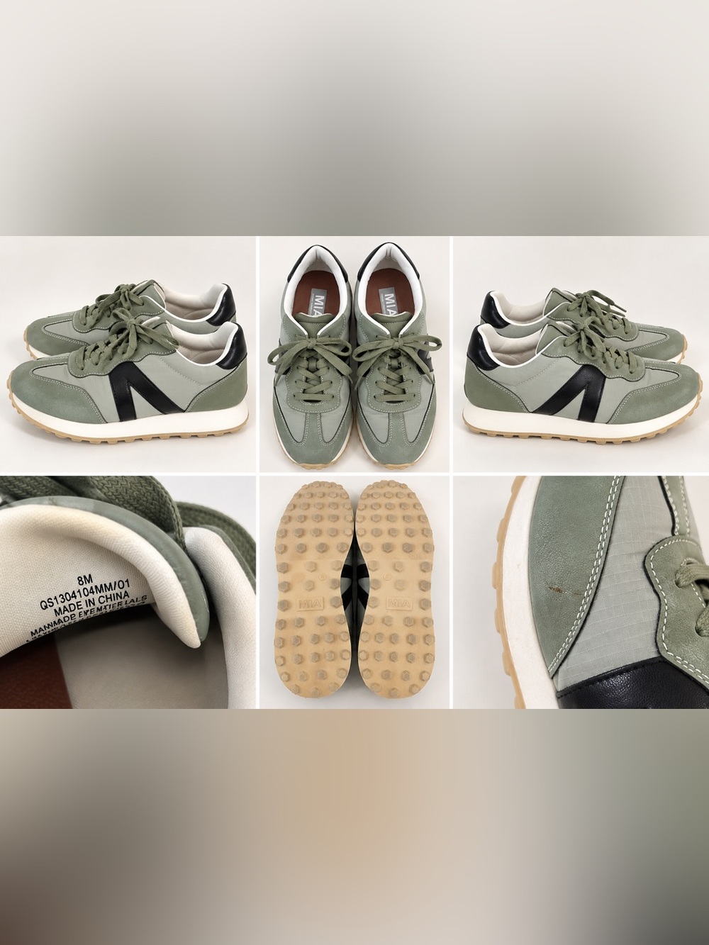 MIA Women’s Green and Black Runner Sneakers - Picture 9 of 9